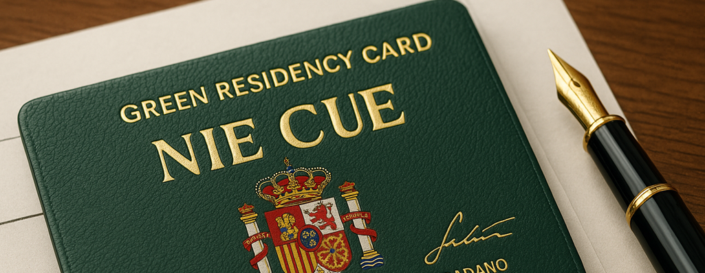 EU Citizen Registration Certificate - Green NIE in Spain
